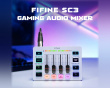 AMPLIGAME SC3 Gaming USB Mixer - Mixerbord för Streaming & Podcast - Vit