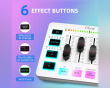 AMPLIGAME SC3 Gaming USB Mixer - Mixerbord för Streaming & Podcast - Vit
