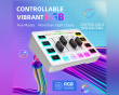 AMPLIGAME SC3 Gaming USB Mixer - Mixerbord för Streaming & Podcast - Vit