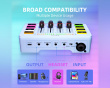 AMPLIGAME SC3 Gaming USB Mixer - Mixerbord för Streaming & Podcast - Vit