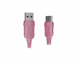 Paracord USB-C Kabel - Rosa