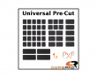PXP Universal Pre-Cut Grips för Tangentbord och Gamingmus - Black