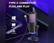Ampligame AM6 Kondensatormikrofon med RGB - Svart