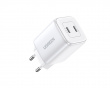 Nexode Mini 45W Dual USB-C PD Väggladdare - Vit