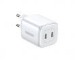 Nexode Mini 45W Dual USB-C PD Väggladdare - Vit