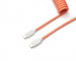 Custom Coiled Aviator Kabel USB-C - Rosa/Orange