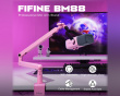 Low-Profile Boom Arm Stand - Rosa Mikrofonarm