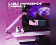 Low-Profile Boom Arm Stand - Rosa Mikrofonarm