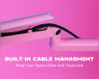 Low-Profile Boom Arm Stand - Rosa Mikrofonarm