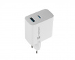 Ribera GaN USB-laddare - USB-A & USB-C - 45W - Vit