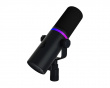 USB-C RGB Dynamisk Podcastmikrofon - Svart