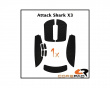 Soft Grips till Attack Shark X3 - Svart