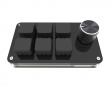 6-Key RGB Mini Mekanisk Keypad med Knob - Svart