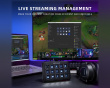 AMPLIGAME D6 Stream Controller - Streaming Deck - Svart