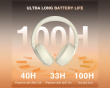 X3 Bluetooth ANC Hörlurar Over-Ear - Vit