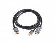 HDMI till DisplayPort Kabel 4K Svart - 1.8m