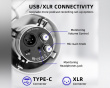 T688 Mikrofon Bundle - K688 USB/XLR Mikrofon - Dynamisk Mikrofon - Vit