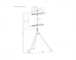 Tripod Stativ för TV 45
