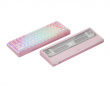 Xpunk 63 Magnetiskt 60% ANSI Gaming Tangentbord - Rosa/Vitt