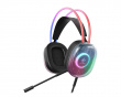 DH230 Semi-transparant RGB Gamingheadset - Svart