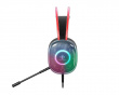 DH230 Semi-transparant RGB Gamingheadset - Svart