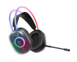 DH230 Semi-transparant RGB Gamingheadset - Svart