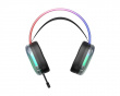 DH230 Semi-transparant RGB Gamingheadset - Svart