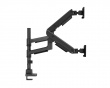 Hercules Skärmstativ 27kg USB-Portar 24”-57” Svart - 2 Skärmar