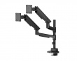 Hercules Skärmstativ 27kg USB-Portar 24”-57” Svart - 2 Skärmar
