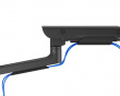Hercules Skärmstativ 27kg USB-Portar 24”-57” Svart - 1 Skärm