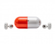 Pill Trådlösa In-Ear Hörlurar - Röd