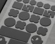 GHOSTGRIPS - Universal Grips för Möss och Tangentbord - Black Heavy