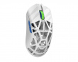x DRG Beast X Max Trådlös Gaming Mus - Solid Slits - Vit