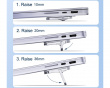 Osynligt justerbart laptopstativ – Grå