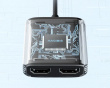 USB 3.0 eller USB-C till dubbel HDMI-adapter
