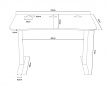 Arena Gaming Skrivbord - Litet - Pure Black