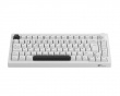 5075B Plus-S Black on White Trådlöst Tangentbord - Vit [V3 Lavender Purple Pro]