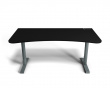 Arena Gaming Skrivbord - Large - Frozen Grey - Svart