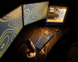 Arena Gaming Skrivbord - Large - Svart Guld