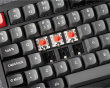 P1 Pro QMK ISO 75% Trådlöst Mekaniskt Tangentbord [K Super Red] - Carbon Black