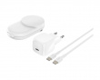 UltraCharge 2-i-1 Qi2 Trådlös Laddare - Vit