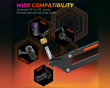 RGB Metall Mikrofonarm - Svart