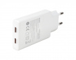 67W 2x USB-C Väggladdare - Slim White