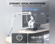 AmpliTank K688 USB/XLR Dynamisk Mikrofon - Vit