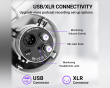 AmpliTank K688 USB/XLR Dynamisk Mikrofon - Vit