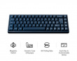 Q16 HE 8K Keramiskt ISO Tangentbord [Lime Magnetic Switch] - Navy Blue