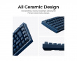 Q16 HE 8K Keramiskt ISO Tangentbord [Lime Magnetic Switch] - Navy Blue