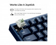 Q16 HE 8K Keramiskt ISO Tangentbord [Lime Magnetic Switch] - Navy Blue