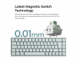 Q16 HE 8K Keramiskt ISO Tangentbord [Lime Magnetic Switch] - Light Green