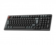 V5 Ultra 8K Hotswap Knob Trådlöst ISO Tangentbord - Svart [Silk POM Red]